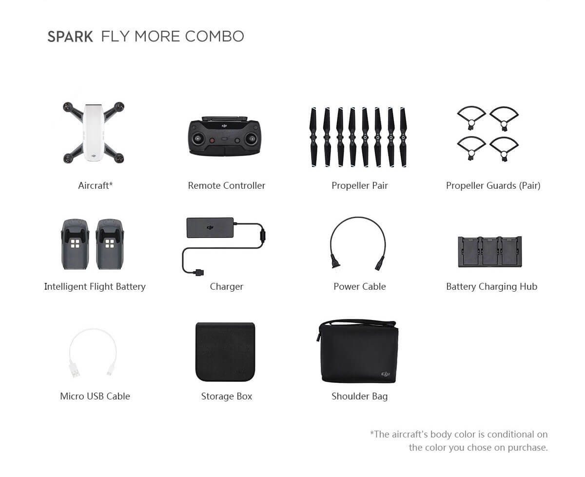 dji spark fly combo